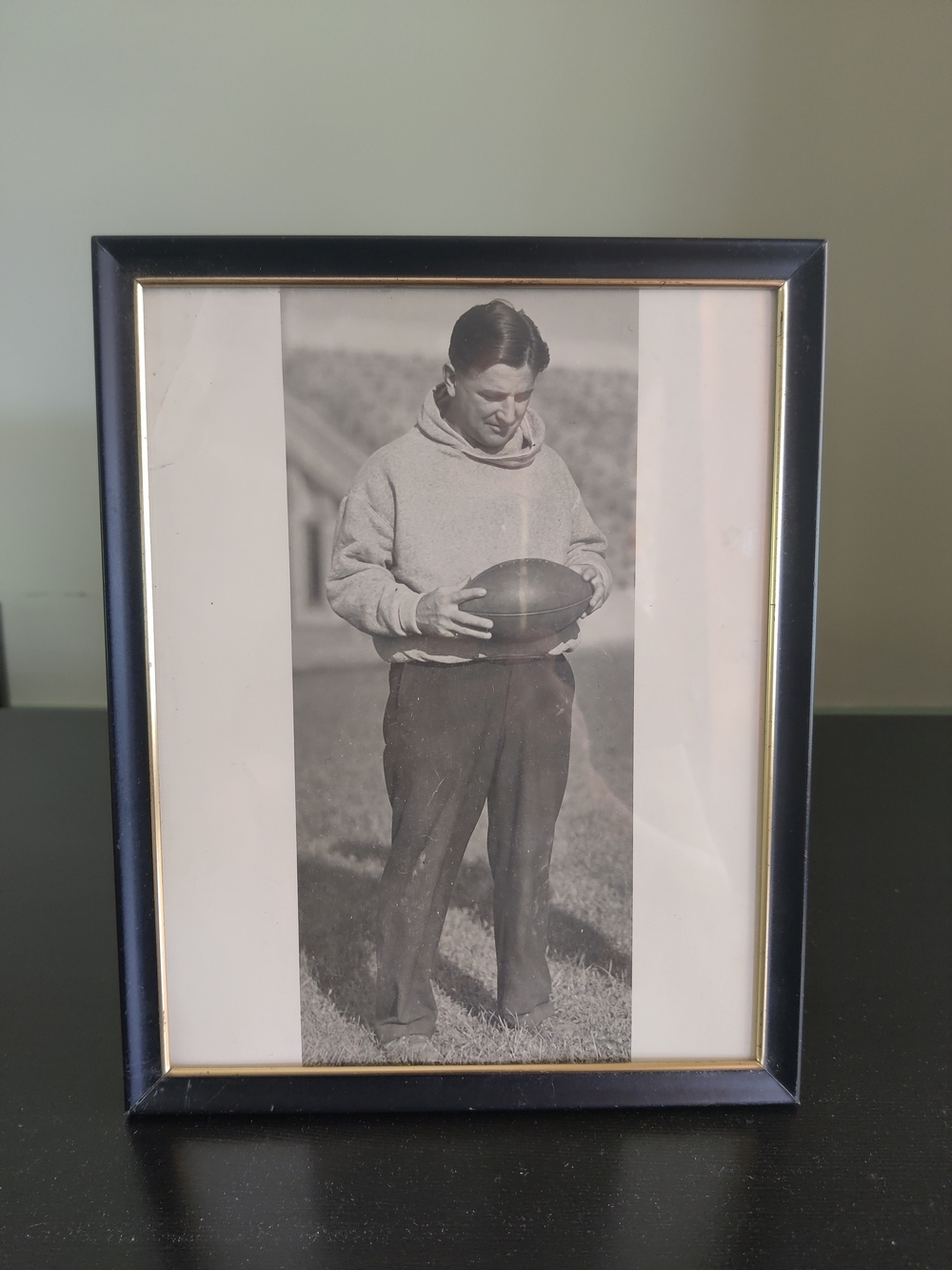 Vintage Black and White Photograph of Football Coach (Knute Rockne?) 8x10"